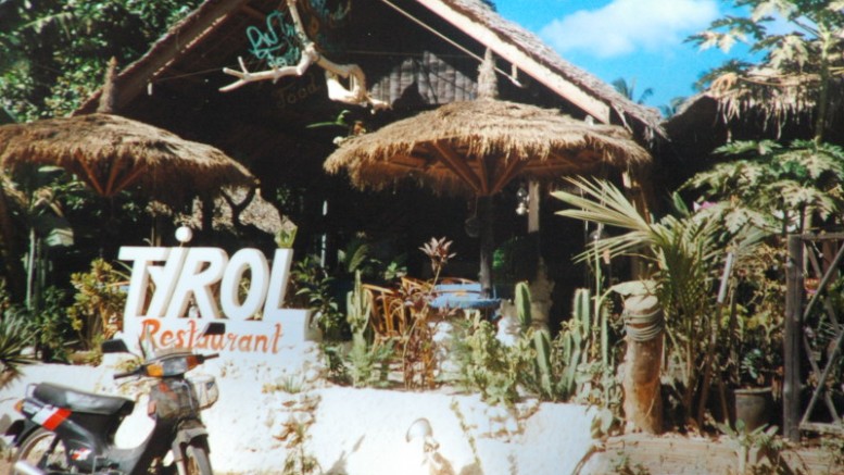 Das Restaurant Tirol auf Koh Samui, 1990