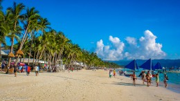Der White Beach auf Boracay ist das eigentliche Attraktion der Insel