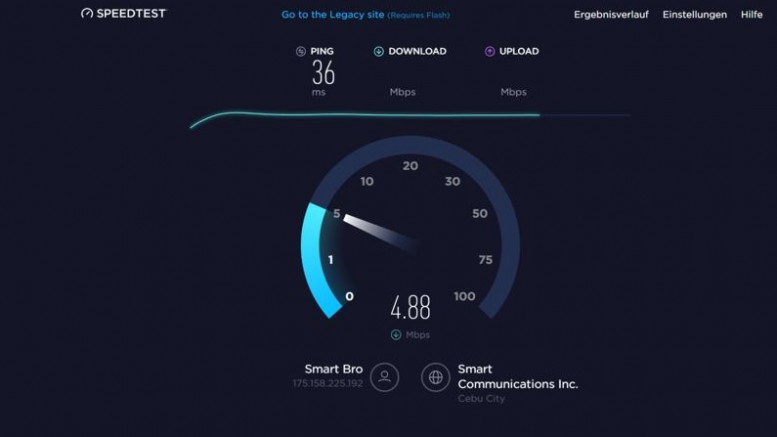 Geschwindigkeitstest Internet Philippinen