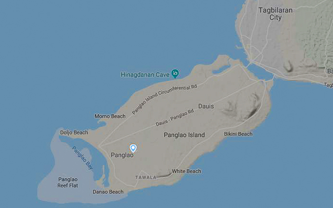 Der neue Bohol Airport auf flightradar24.com